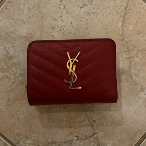 YSL red compact